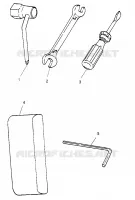 KIT DE HERRAMIENTA SLX 780 B964287 and  Intl. SLX 780 I964287 (4937443744B012)