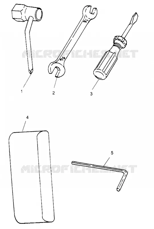 KIT DE HERRAMIENTA SLX 780 B964287 and  Intl. SLX 780 I964287 (4937443744B012)