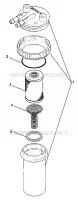 COMBUSTIBLE / SEPARADOR DE AGUA SL 900 B974091 and SL 1050 B974090 (4940974097C012)