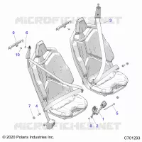 ASIENTO BELT MOUNTING, FRONT, STANDARD