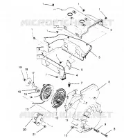 VENTILADOR CAJA and  ARRANQUE DE RETROCESO ASSEMBLY SPORT 0950443, SPORT TOURING 09 (4928822882D004)