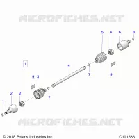 TREN, DRIVE SHAFT, FRONT
