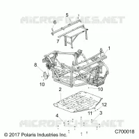 CHASSIS, MARCO PRINCIPAL AND SKID PLATES