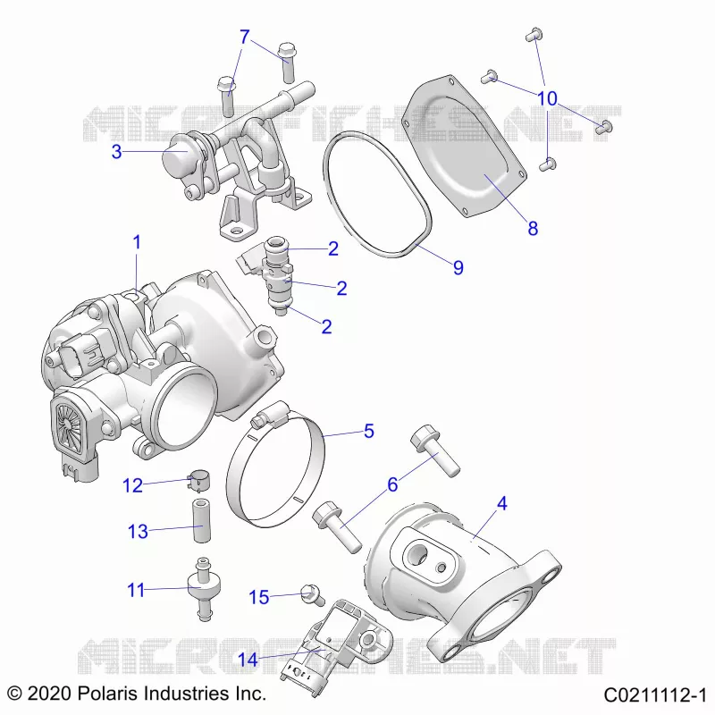 ENGINE, CUERPO DE MARIPOSA AND FUEL RAIL