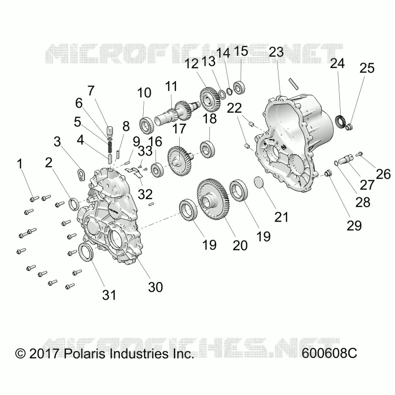 DRIVE TRAIN, CAJA DE ENGRANAJES ASM 1
