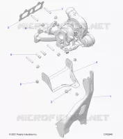ENGINE, TURBO CHARGER MOUNTING