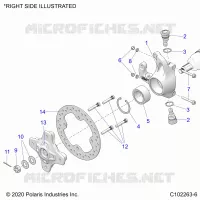 SUSPENSIÃ“N DELANTERA HUB AND BRAKE DISC