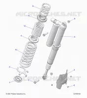 SUSPENSION, REAR MONTAJE DE DESCARGA, ULTIMATE