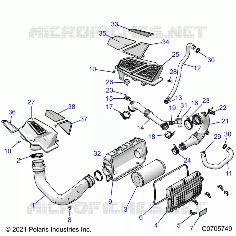 ENGINE, TOMA DE AIRE SYSTEM