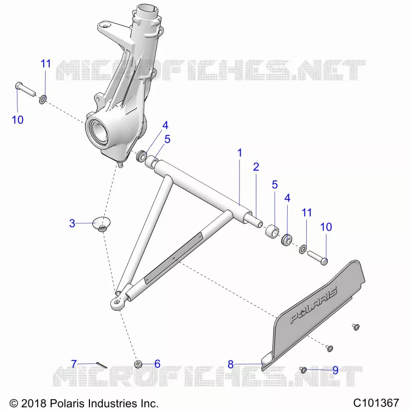 SUSPENSION, A-ARM AND PUNTAL MOUNTING -A18SDA57F1/SDE57F1 