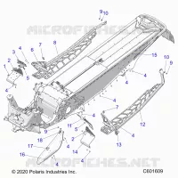 CHASSIS, PROTECCIÃ³N DEL EMBRAGUE, FOOTRESTS, AND RUNNINGBOARDS