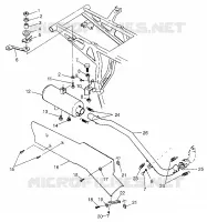 SISTEMA DE ESCAPE Magnum 4X4 W97AC42A, Swedish Magnum 4X4 S97AC42E and Norwegi (4940834083A012)
