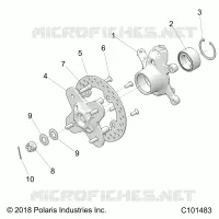 SUSPENSIÃ“N DELANTERA HUB AND STEERING KNUCKLE- A21SGE95FK/S95CK/S95FK (C101483)