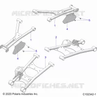 SUSPENSION TRASERA CONTROL ARMS