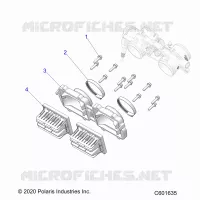 ENGINE, REED VALVE AND CUERPO DE MARIPOSA ADAPTOR -S24TKP8RS (C601635)