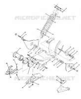 SWING ARM WELDMENT AND  SHOCK TRASERO ASSEMBLY (4916351635025A)