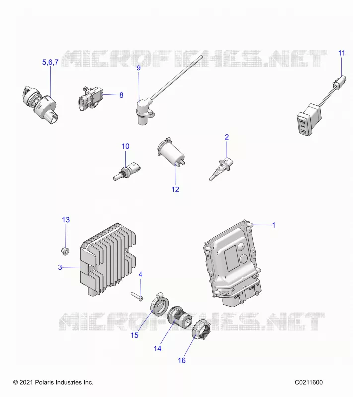 ELECTRICA, SWITCHES, SENSORS, ECU AND CONTROL MODULES