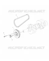 MOTOR, POLEA and DRIVE BELT