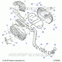 TREN, CLUTCH COVER AND DUCTING
