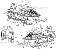 ETIQUETAS WIDETRAK LX 0982065 and EUROPEAN WIDETRAK LX E982065 (4943884388A013)
