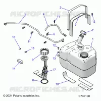 SISTEMA DE COMBUSTIBLE, FUEL TANK ASM.
