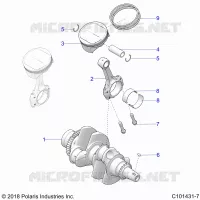 ENGINE, CIGUEÑAL AND PISTON