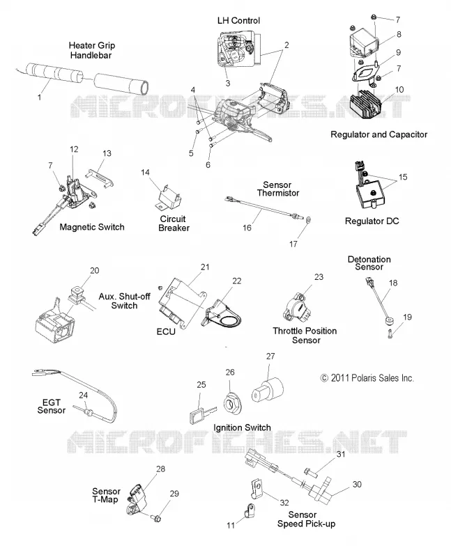 INTERRUPTORES, SENSORES and COMPONENTS