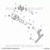 BRAKES, PINZA FRENO TRASEIRA