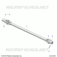 TREN, PROP SHAFT, FRONT