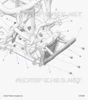 CHASSIS, MOUNTING, FRONT GEARCASE AND PARACHOQUES DELANTERA