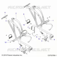 ASIENTO MOUNTING, FRONT, 6 POINT