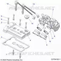 ENGINE, THROTTLE BODY AND TAPA DE LA VÃLVULA