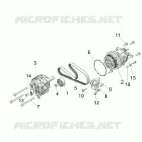 ENGINE, ALTERNADOR AND COMPRESSOR