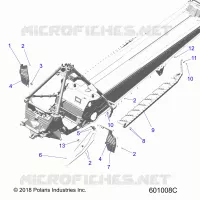 CHASSIS, PROTECCIÃ³N DEL EMBRAGUE, FOOTRESTS, AND RUNNING BOARDS