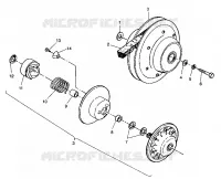 accionado de embrague ASSEMBLY 6X6 250 W938727 (4924092409031A)