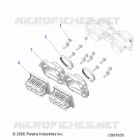 ENGINE, REED VALVE AND CUERPO DE MARIPOSA ADAPTOR