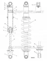 SUSPENSION, SHOCK TRASERO TRACK (COIL OVER)