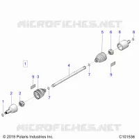 TREN, DRIVE SHAFT, FRONT