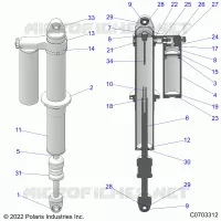 SUSPENSION TRASERA SHOCK INTERNALS
