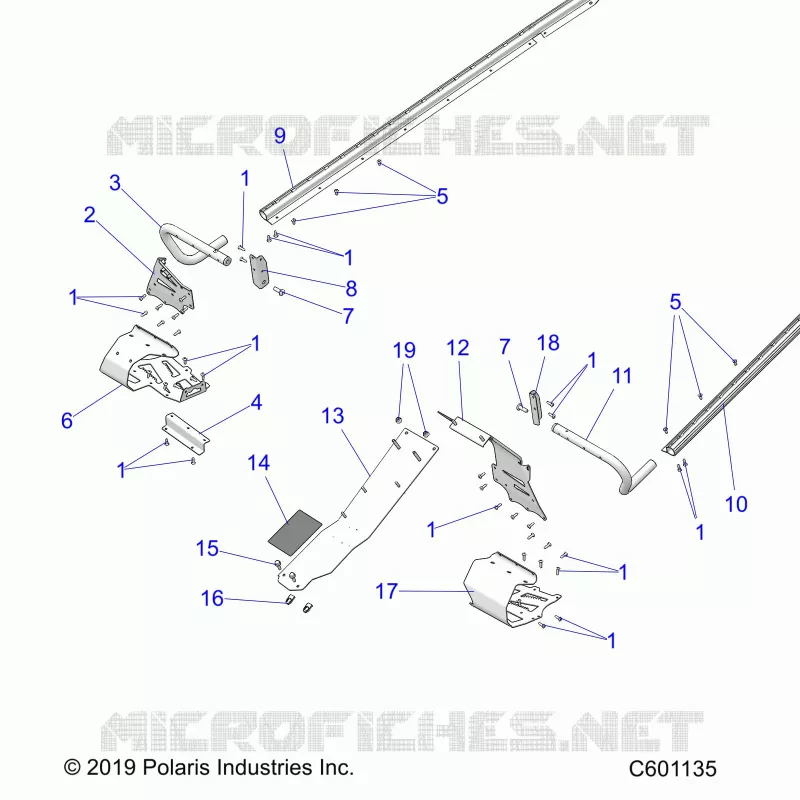 CHASSIS, PROTECCIÃ³N DEL EMBRAGUE, FOOTRESTS, TUNNEL GRIPS