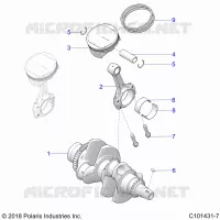 ENGINE, CIGUEÑAL AND PISTON