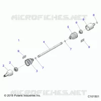 TREN, DRIVE SHAFT, FRONT