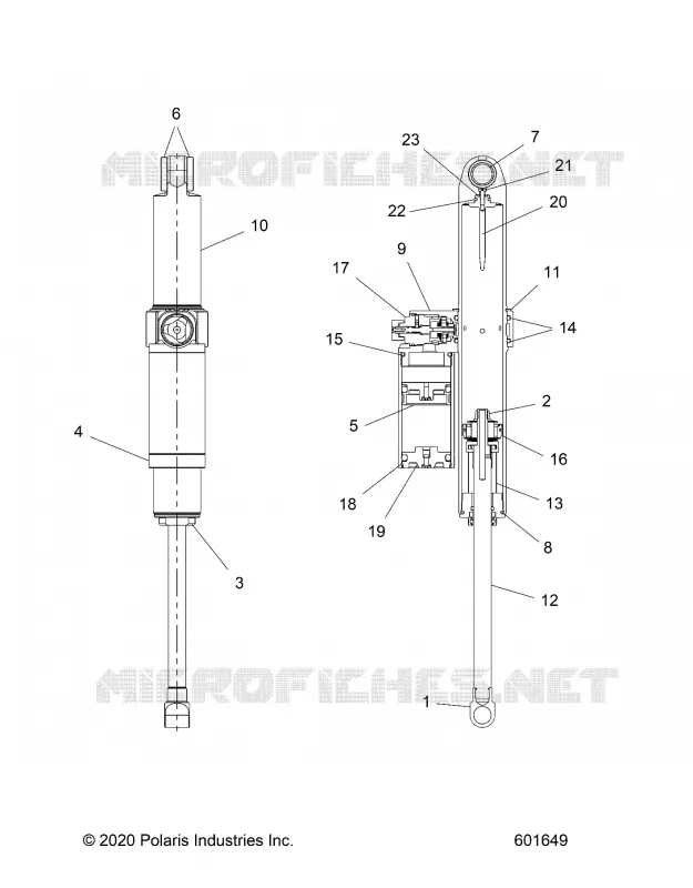 SUSPENSION, SHOCK TRASERO TRACK