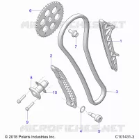 LA CADENA DE LEVAS AND TENSIONER