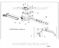 FRENO FRONTAL BRAKE LEVER AND MASTER CYLINDER