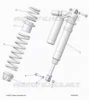 SUSPENSION, CHOQUE FRONTAL MOUNTING, DELUXE