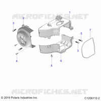 ENGINE, FAN COVER AND SUDARIO