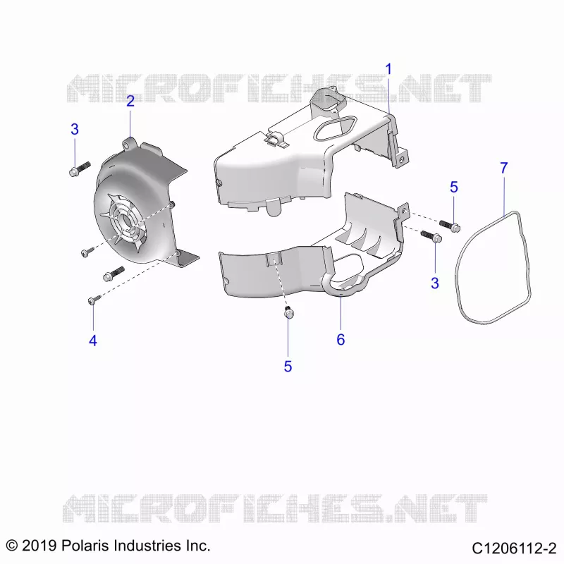 ENGINE, FAN COVER AND SUDARIO