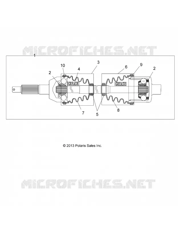 DRIVE TRAIN, TRASERO DEL EJE DE TRANSMISION, 1333335