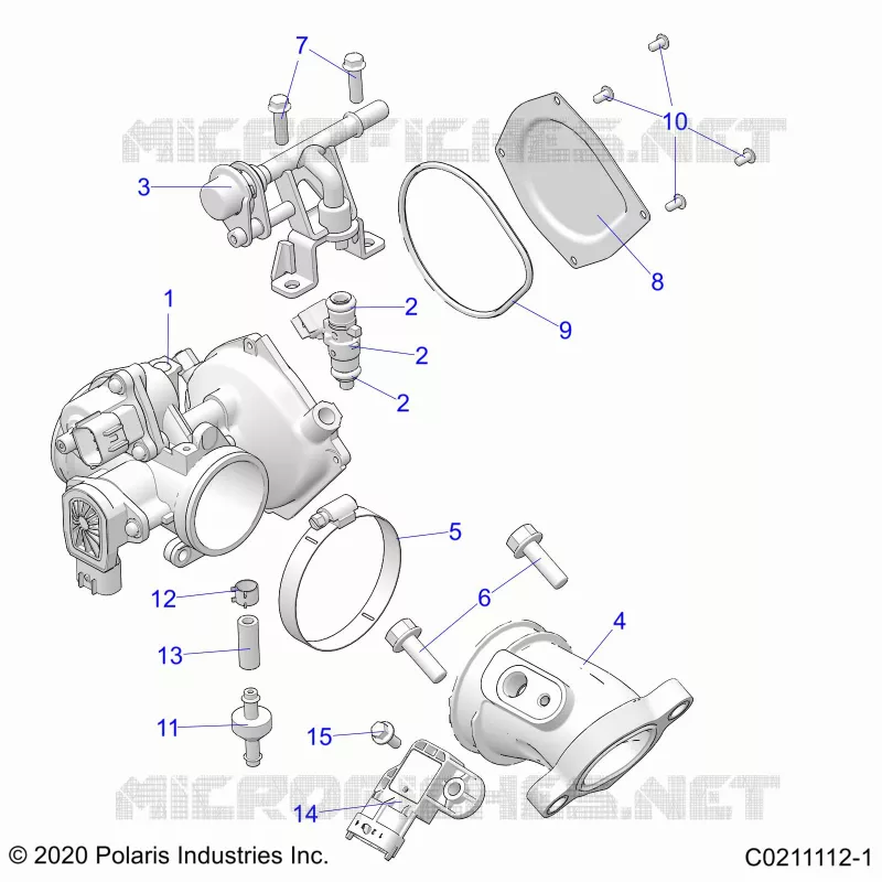 ENGINE, CUERPO DE MARIPOSA AND FUEL RAIL